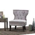 Waterloo Grey Tufted Accent Chair