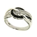 Sterling Silver 1/4ct TDW Diamond Love Knot Ring (H-I, I2-I3)
