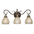 Brushed Bronze Transitional 3-light Bath/ Vanity