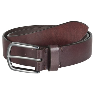 Marc New York Men's Brown Classic Genuine Leather Belt