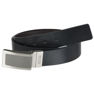 Kenneth Cole Reaction Men's Leather Reversible Square Buckle Belt
