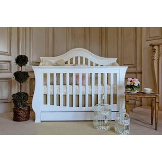 Million Dollar Baby Ashbury 4-in-1 Convertible Crib with Toddler Rail in White