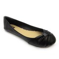 Blue Womens 'Dope' Black Wrapped Flats
