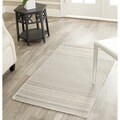 Safavieh Hand-woven Kilim Grey/ Ivory Wool Rug (2'6 x 4')