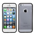 MYBAT Clear/ Black Gummy Case for Apple iPhone 5