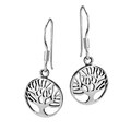 Cute Rare Branches Tree of Life .925 Silver Earrings (Thailand)