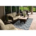 Indoor/Outdoor Summer Chevron Rug (8' x 10')