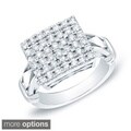 14k Yellow or White Gold 1ct TDW Pave Diamond Ring (H-I, I1-I2)