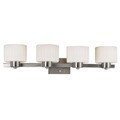 Mountjoy 4-light Brushed Steel Vanity
