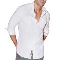 191 Unlimited Men's White Tonal Striped Button-front Woven Shirt