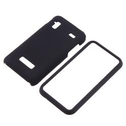 Black Snap-on Rubber Coated Case for Samsung Captivate Glide i927