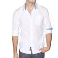 191 Unlimited Men's White Cotton-blend Shirt