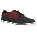 Lugz Men's 'Marina' Black/ Burgundy Canvas Boat Shoes