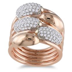 Miadora 14k Two-tone Gold 3/4ct TDW Diamond Ring (H-I, SI1-SI2)