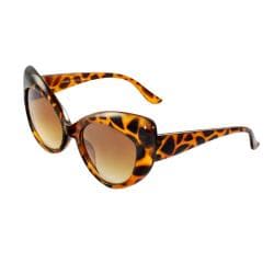 Women's Brown Leopard Cat Eye Sunglasses