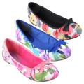 Journee Collection Women's 'Sapphire-23' Floral Round Toe Ballet Flat