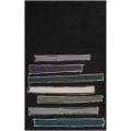 Noah Packard Hand-tufted Black Contemporary Capraz New Zealand Wool Abstract Rug (3'3 x 5'3)