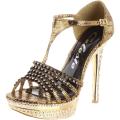 Celeste Women's 'Natalie-01' Rhinestone T-strap Sandals