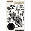 Follow Your Heart 'Be Happy' Clear Acrylic Stamps