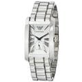 Emporio Armani Men's 'Classic' Silver Dial Stainless Steel Watch