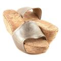 Stuart Weitzman 'Kimono' Women's Gold Wedge Sandal