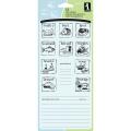 Inkadinkado My Recipes Card Clear Stamps