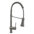 Dyconn 22-inch Contemporary Kitchen Brushed Nickel Swivel Faucet