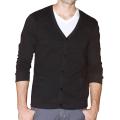 191 Unlimited Men's Black Cardigan Sweater