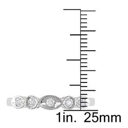 Miadora 14k White Gold 1/6ct TDW Diamond  Ring (I-J, I2-I3)
