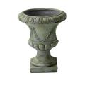 Christopher Knight Home Athenian 19-inch Grey with Green Moss Urn Planter