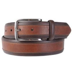 Tommy Hilfiger Men's Two-tone Genuine Leather Belt