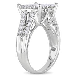 14k White Gold 1ct TDW Princess-cut Diamond Ring (G-H, I1-I2)