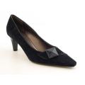Peter Kaiser Women's Crackle Black Heels (Size 9.5)