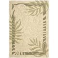 Poolside Cream/ Green Indoor Outdoor Rug (2'7 x 5')