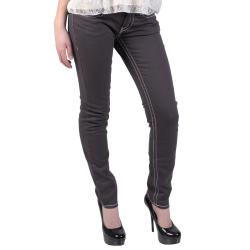 Hailey Jeans Co. Juniors White Stitched Stretch Skinny Jeans