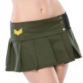 Coquette Women's Pleated Army Mini Skirt