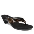 A2 by Aerosoles Women's 'Parlor Game' Leopard Patent Thong Sandals