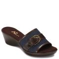 A2 by Aerosoles Women's 'Eyes On You' Denim Wedge Slides