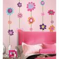 Flower Stripe Peel & Stick Giant Wall Decal