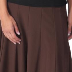 Journee Collection Women's Long Flowing Panel Skirt