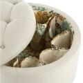 Safavieh Paris Beige Shoe Storage Ottoman