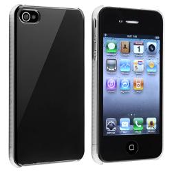 Shiny Black Snap-on Case for Apple iPhone 4/ 4S
