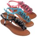 Journee Collection Women's 'Ashley-34' Embellished T-strap Sandals