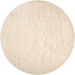 Woven Ivory Debacle Plush Shag (6' Round)