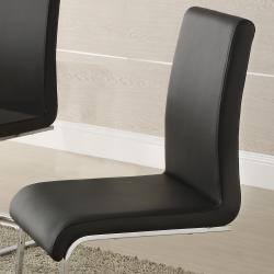 ETHAN HOME Wragby Black Contoured Modern Dining Chair (Set of 4)