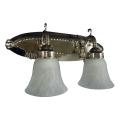 Two Light Bright Satin Nickel Vanity