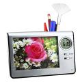 BasAcc Multi-function 4-in-1 Pen Holder/ Alarm/ Clock/ Frame