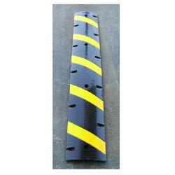 Equicross Reflective Rubber Six-foot Speed Bump with Channeled Bottom