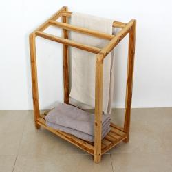 Teak Towel Stand with Shelf (Thailand)