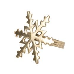 Snowflake Shape Napkin Rings (Set of 4)